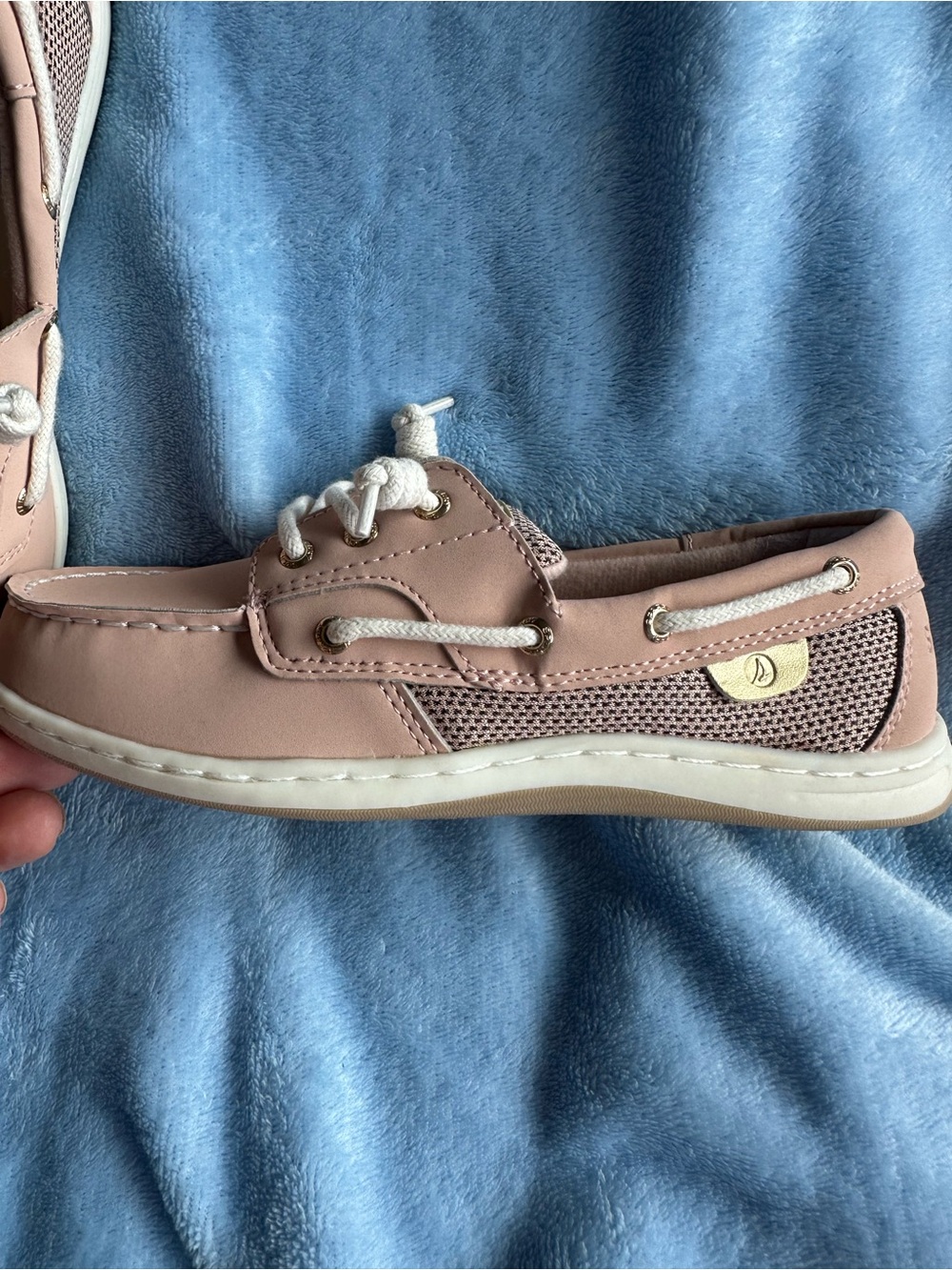 ⚓ Sperry Boat Shoes Kids Size 3.5 Pink Rose Gold NWT